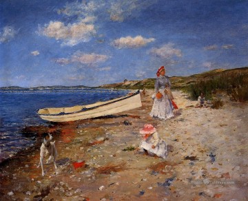 Une journée ensoleillée à Shinnecock Bay William Merritt Chase Peinture à l'huile